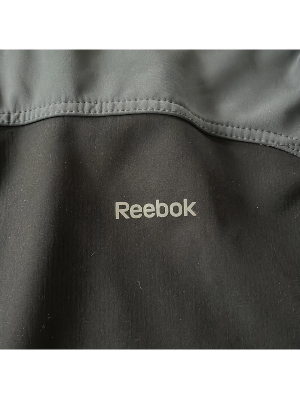 Men’s Reebok  Jacket Black with Grey Accents Size XL Zipper Up - Picture 3 of 7